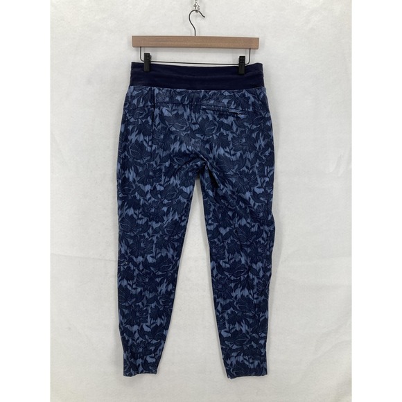 Athleta Trekkie North Jogger Women 4 Ethereal Bloom Floral Blue High Rise Gym - Picture 13 of 14